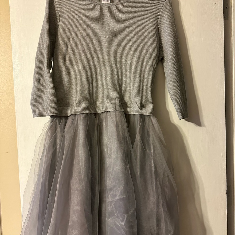 Esley Gray Ribbed Knit Top
